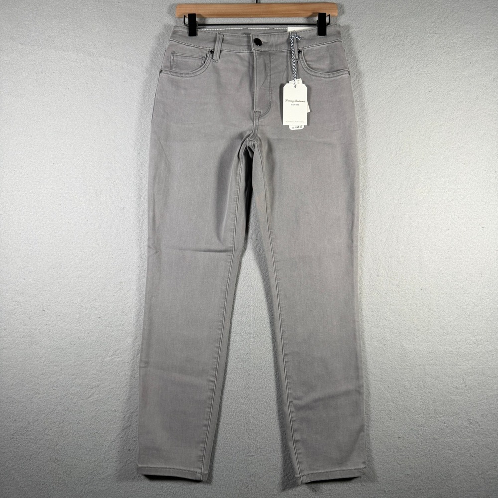 Tommy Bahama Boracay Grey High Rise Ankle Jeans Pebble Grey SW121010 Womens 4